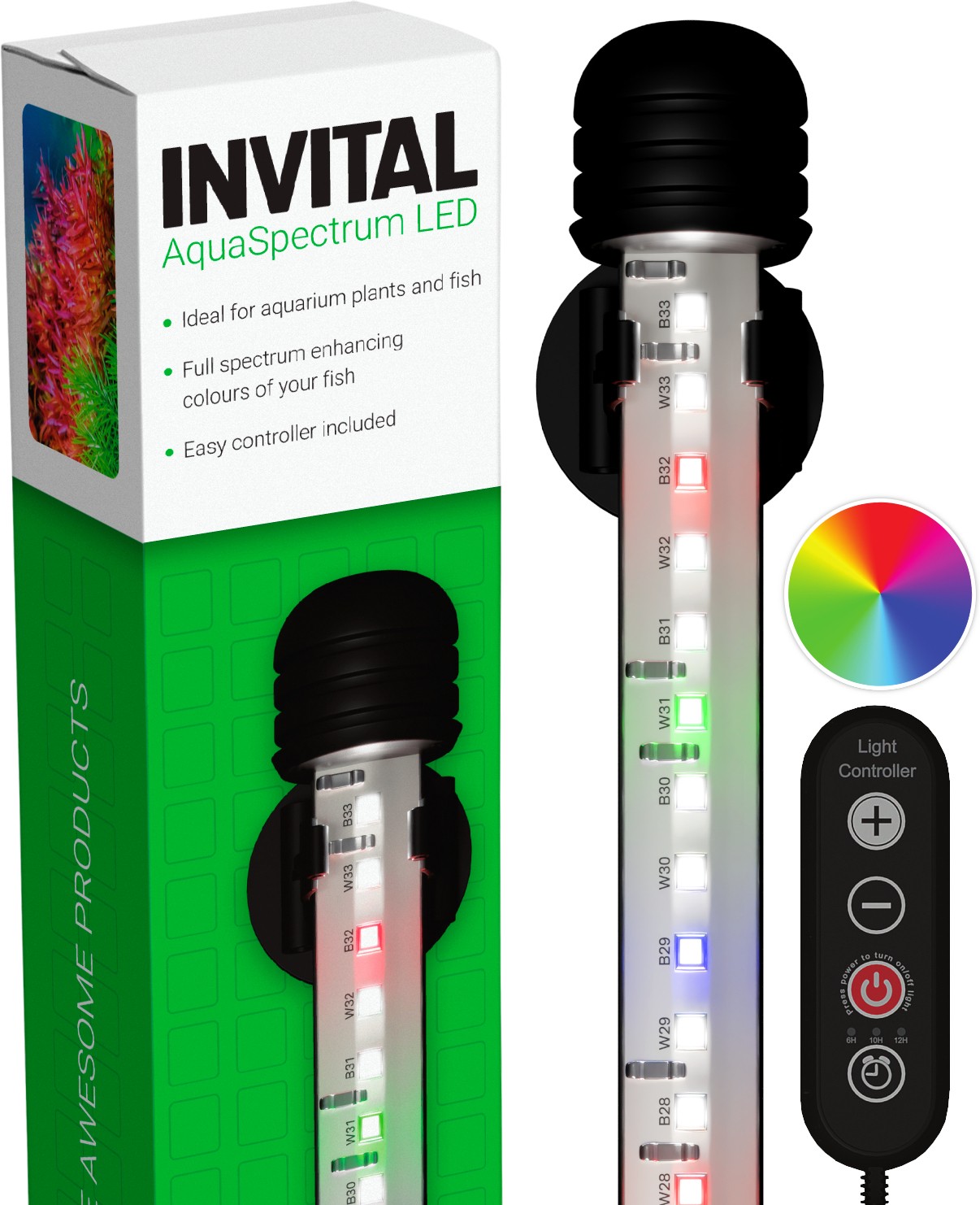 2 kusy INVITAL AquaSpectrum LED 13,2W 58,5cm